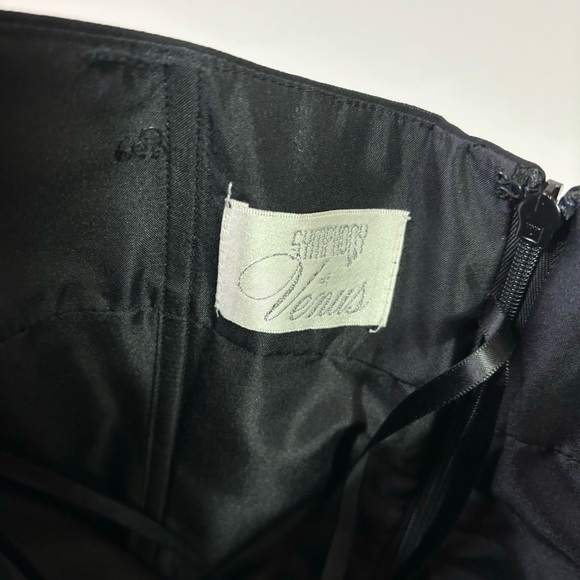 NWT Symphony of Venus Black Strapless Cocktail Dress Size 10 - Picture 5 of 8